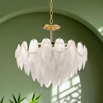 Luxury 8-Light Gold Crystal Chandelier For Living Room Decor