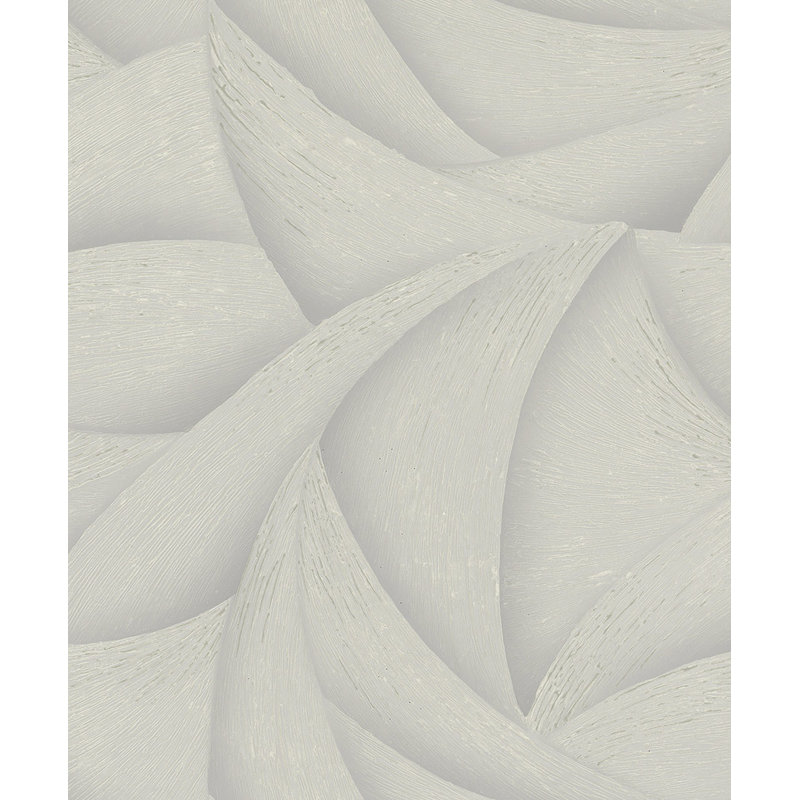 Galerie Odyssey Wave Pattern Wallpaper, Light Grey