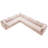 Ensoll Velvet L-Shaped Sectional Reversible-1107806483