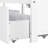 Twin L-Shaped Platform Bed In White With Trundle, Drawers & Desk - Modern Design And Dependable Construction-312916933