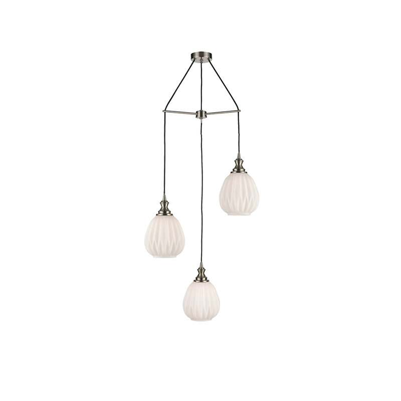 Armina 3 - Light Cluster Pendant, Black/Silver, White