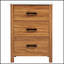 Meuble-lavabo autoportant de 24 pouces avec lavabo en céramique et trois tiroirs de rangement, parfait pour les espaces compacts
