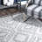Geometric White Area Rug-2001098908