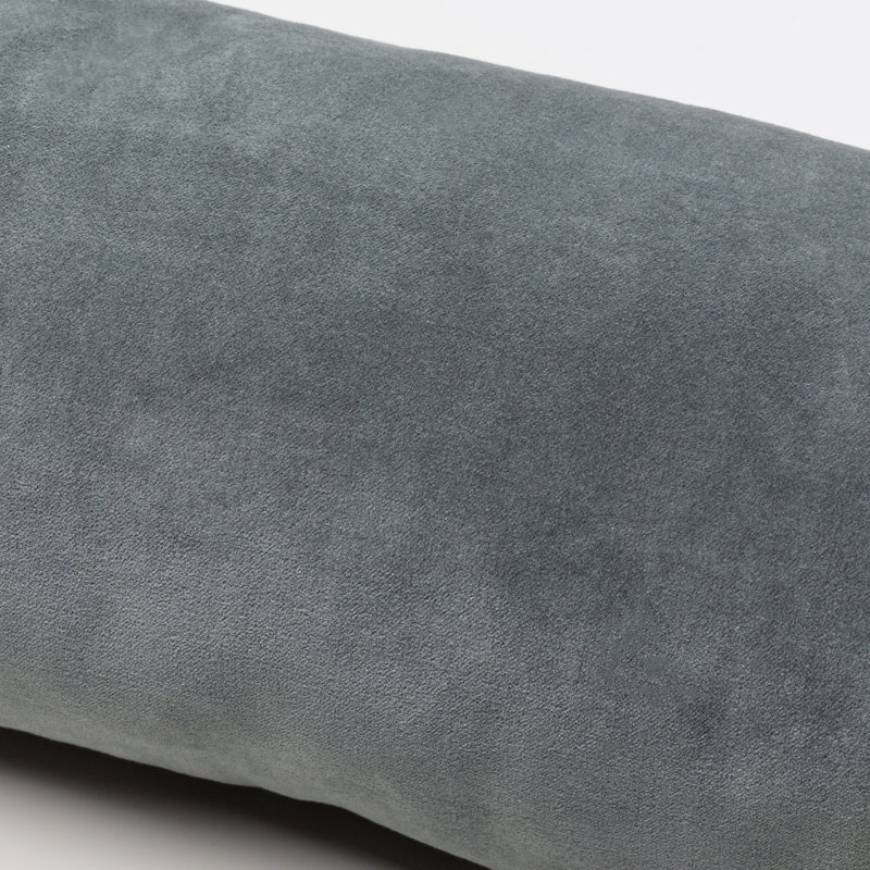 Deane Bolster Accent Pillow, Charcoal, Polyester/Pollyfill