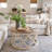 Mayenne Rustic Farmhouse Round Coffee Table with Distressed Wood Tray Top-1424487343
