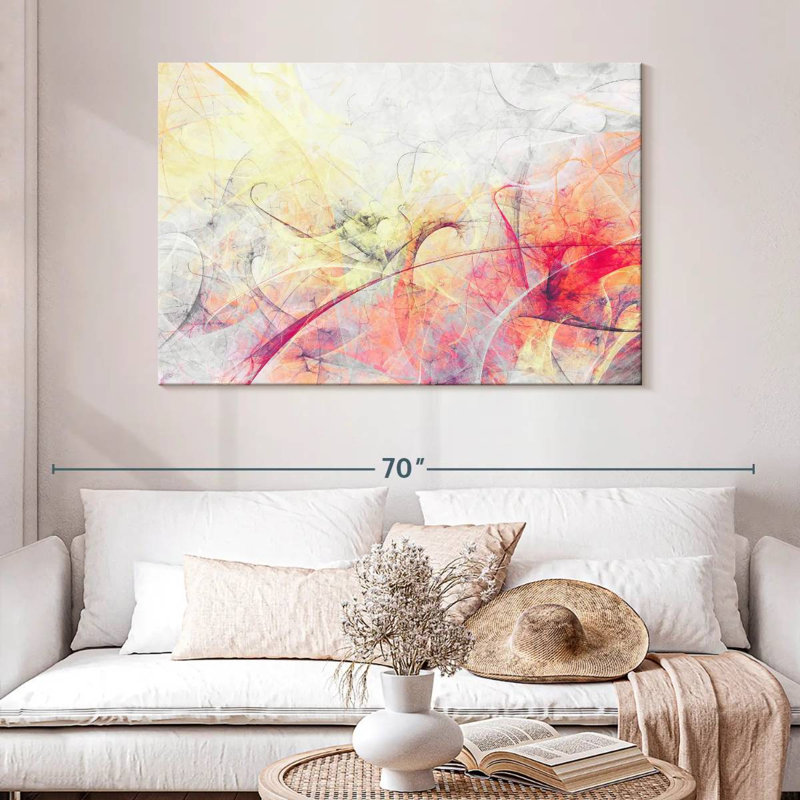 Avery Abstract Soft Colors, 32" H x 48" W