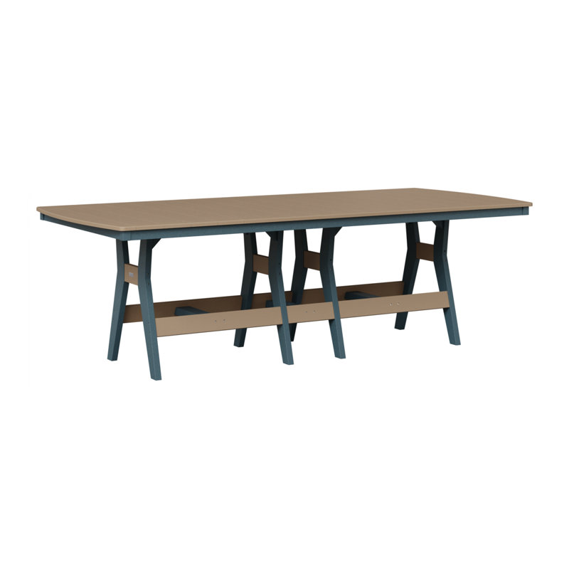 Table de bar rectangulaire 96 po Berlin Gardens Harbor, Jaune soleil levant, Ardoise