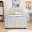 Lit tapissier élégant en velours avec lit gigogne simple-2087102658-2087102656