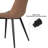 Corrigan Studio® 4 PCS Faux Leather Dining Chairs-1500554351