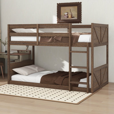 Twin Over Twin Floor Bunk Bed