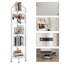 176cm H x 31cm W Metal Corner Bookcase-1589890172