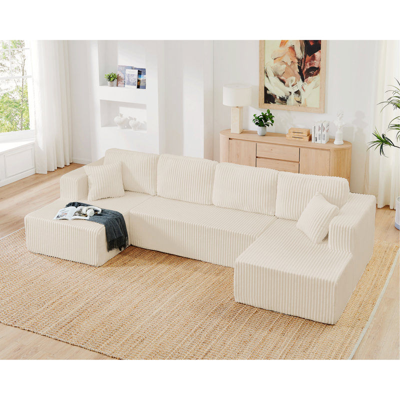 Canapé modulaire moderne avec conception peu encombrante, aucun assemblage requis, canapé d'intérieur pour la détente