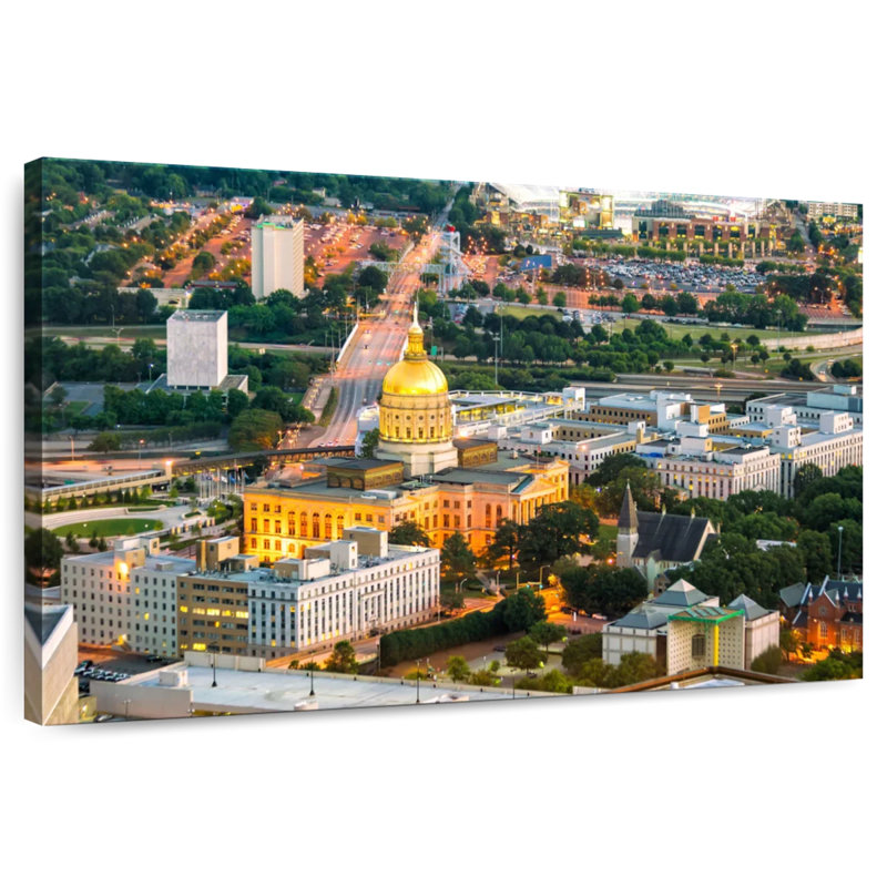 Vue aérienne du Vanna Georgia Capitol, H 26 po x l 39 po