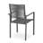 Gray And Dark Rope Seat Outdoor Dining Chair , 2 With Aluminum Frame Modern Chairs For Use, Gray,  2