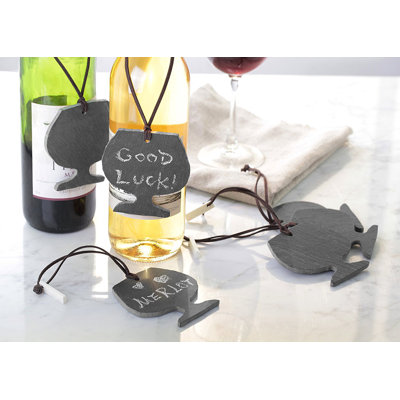 Gold Brass Stainless Steel Wine Charm