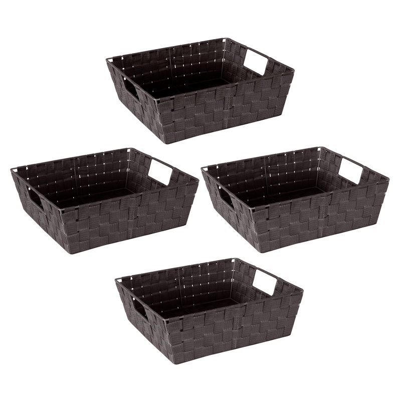 Panier en tissu, Choco, H 5 po x l 15 po x P 13 po, 4