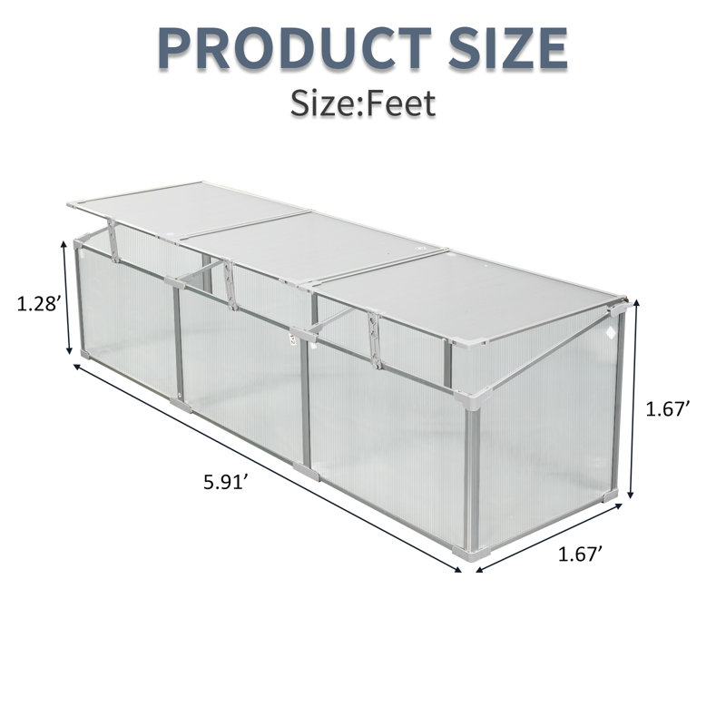 Mini serre Verdurex Rustic Charm avec cadre en aluminium et panneaux en polycarbonate