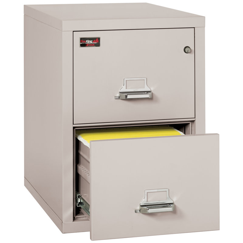 Fireproof 4 - Drawer File Cabinet, Brown Combination Lock, 21.31"W