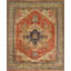 Canvello Serapi Hand-Knotted Rust Wool Area Rug- 6'1" X 8'11"-1988944723
