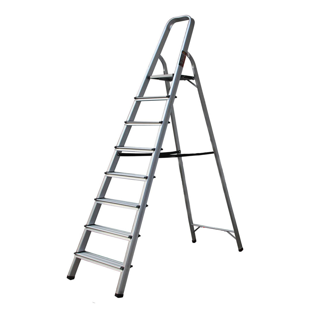 8 - Step Aluminium Lightweight Folding Step Ladder