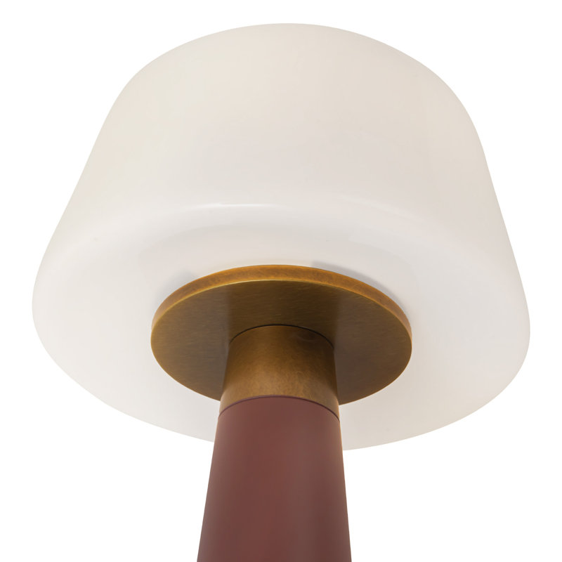 Clemence 11-in Red dimmable LED Table Lamp, Red