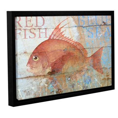 « fishing on wood », impression sur toile tendue encadrée