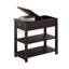 Table d'appoint étroite avec tiroirs et tablette inférieure-1626200115