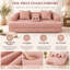 Upholstered 69.3 " Chenille Sofa Reclining-761506935