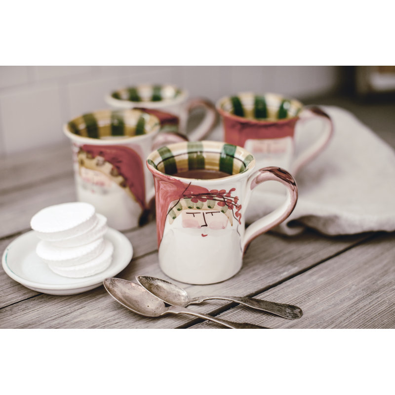 Old St. Nick Earthenware Coffee Mug