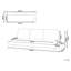 MARETTIMO 230cm Wide Straight Patio Sofa with Cushions