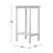 Caya Rectangular Eucalyptus Outdoor Bar Table , 24'' in. W 24'' in. D-2044504854