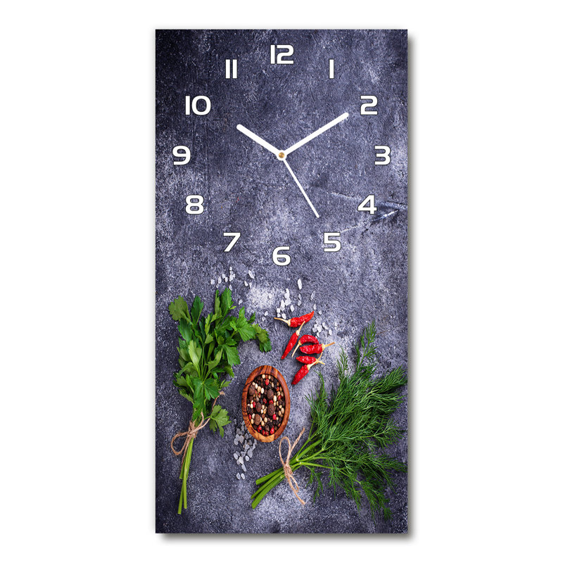 Jacueline Glass Wall Clock, Purple/Red/Green/White