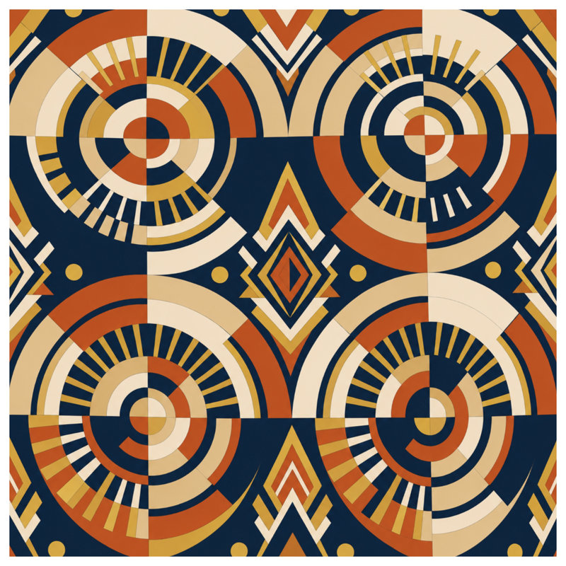 Geometric Circles Pattern Double Sided Throw Pillows, 18 x 18 inches