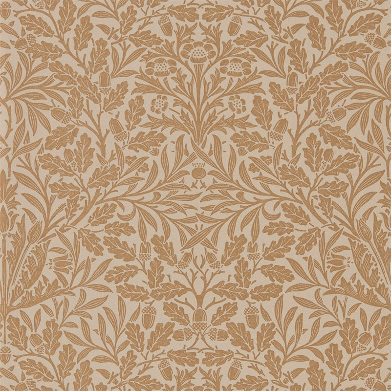 Pure Acorn Wallpaper, Gilver/Copper