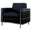 Chaise d'appoint contemporaine rembourrée en similicuir avec cadre, pour bureau, chambre à coucher moderne idéale pour club de 31,5 po de largeur, largeur de 35,5 po
