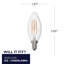 Ampoule DEL 25 W E12 à intensité variable