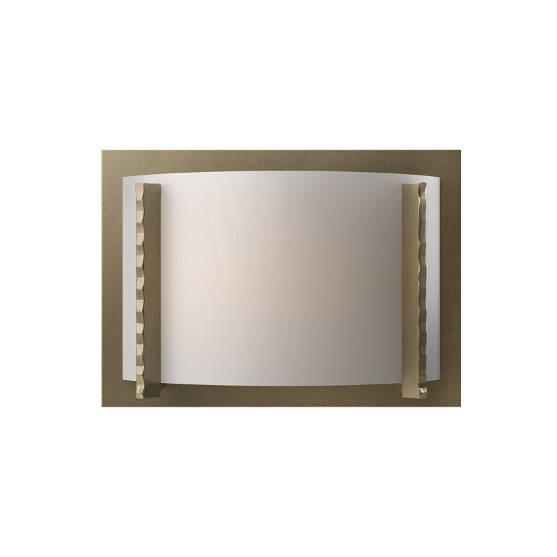Vertical Bars Forged Flush Mounted Sconce, Soft Gold