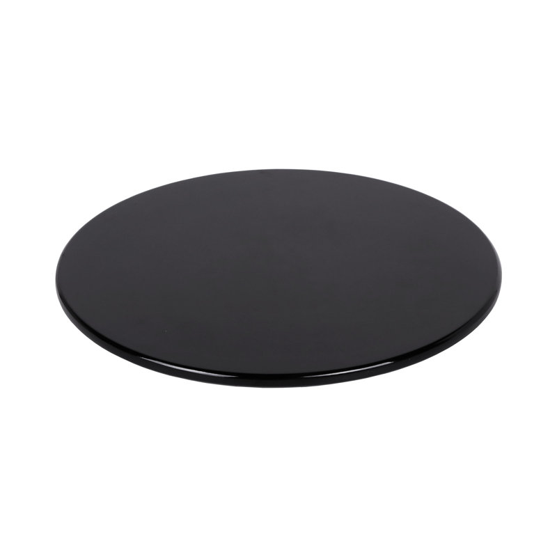 Flat 7" Melamine Appetizer Plate, Black