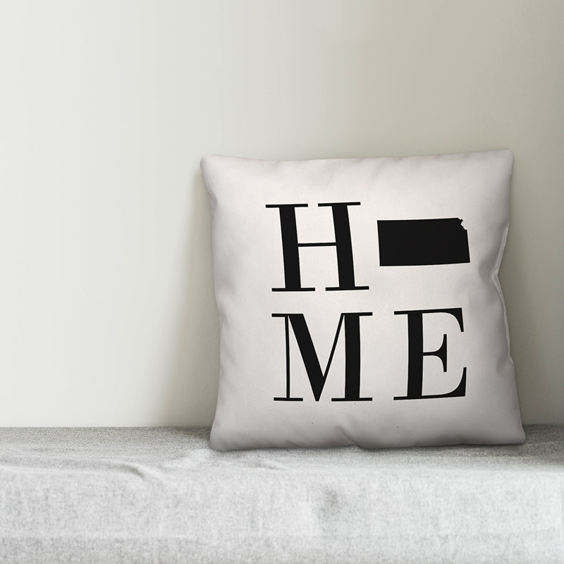 Alabama Home State Indoor/Outdoor Throw Pillow, Kansas
