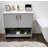 Nhyira 36 " W Freestanding Standard Free Standing Single Double Single Vanity Bathroom Vanity With Ceramic Top-647594556