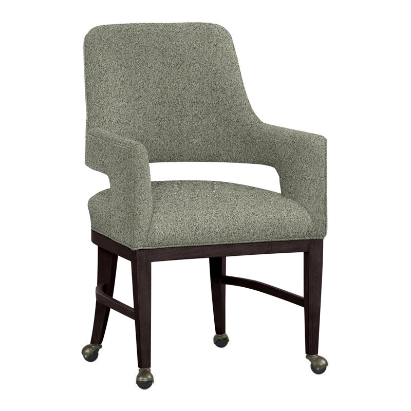 Chaise avec accoudoirs Josie, Espresso, Noisette 8794