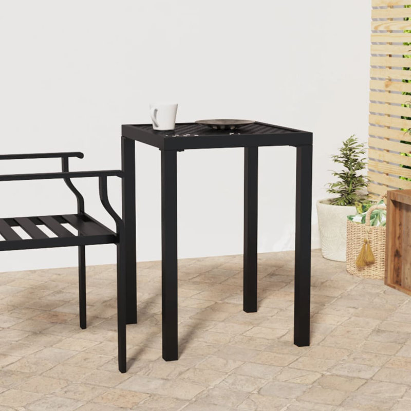 Lillya Square Metal Outdoor Side Table , 50cm cm W 50cm cm D