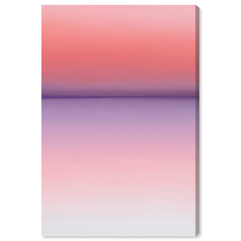 Peach Coastline II Print by Oliver Gal, 15"H x 10"W, Gallery Wrapped