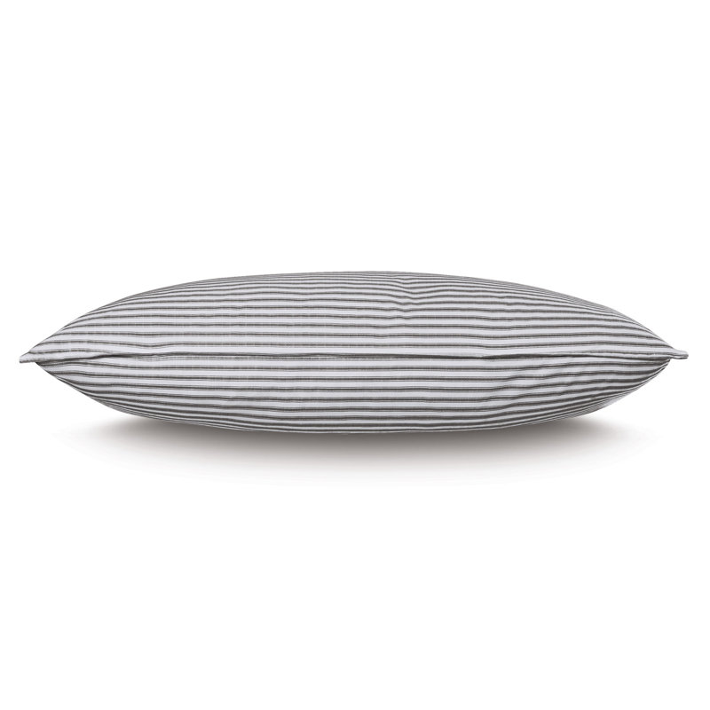 Blass Ticking Cotton Striped Sham by Alexa Hampton, Black, King