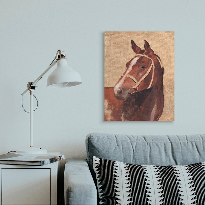 «Southwestern Vintage Horse Équestre» par Jacob Green - impression d'art graphique, H 30 po x l 24 po x 1,5 po, Toile tendue