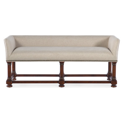 Charleston Polyester Blend Upholstered Bench