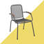 Stacking Patio Dining Armchair-875136472