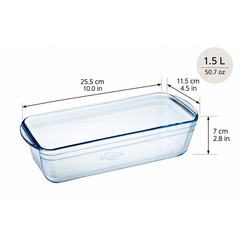 O Cuisine O Cuisine Glass Loaf Dish Rectangle Glass 1 - Piece Baker Set