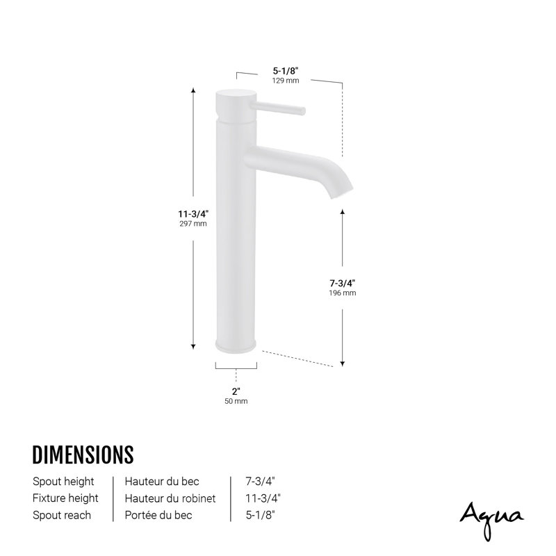Romanos Single Handle Vessel Sink Faucet