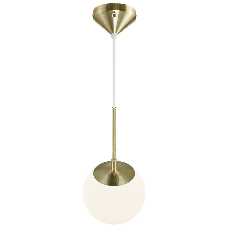 Grant 1 - Light Brass Sphere Pendant